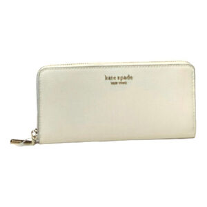 White Kate Spade Morgan Zip Around Continental Wallet